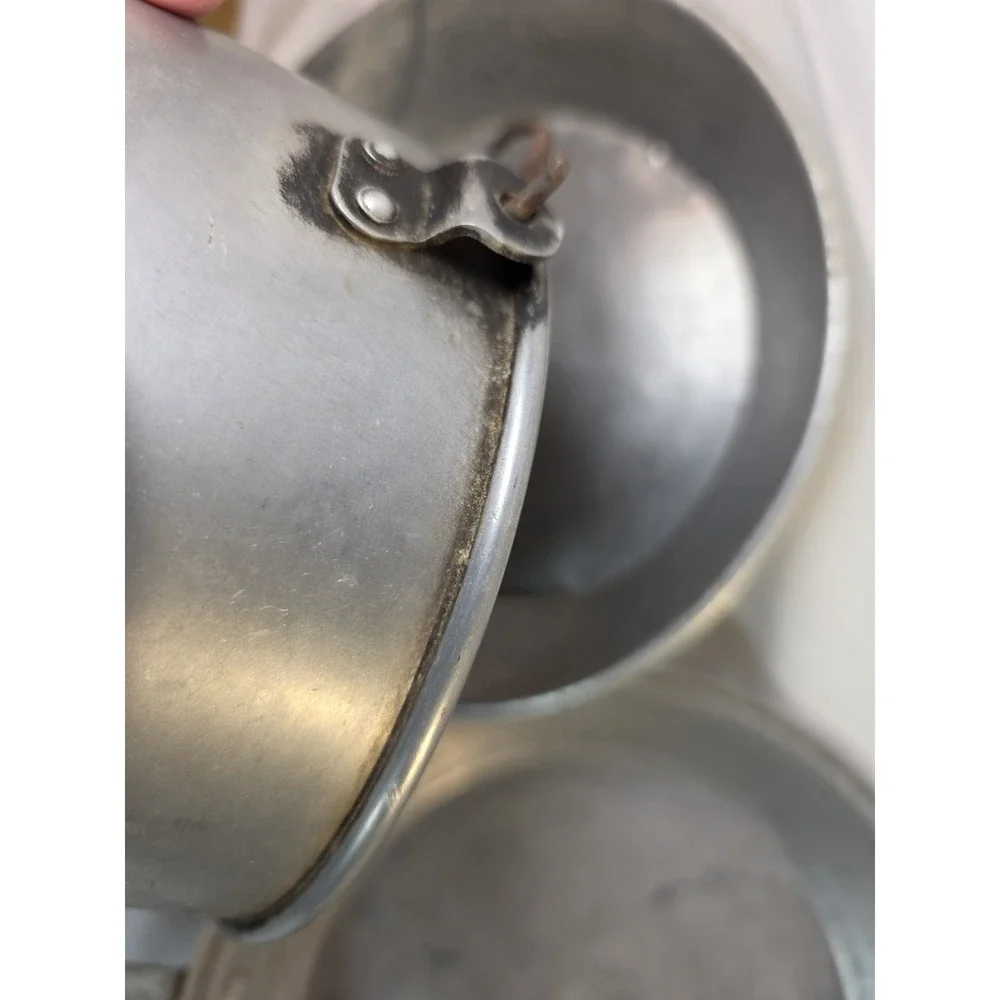 Vintage BSA Boy Scouts of America  Aluminum Mess Kit Frying Pan Bowl Camping